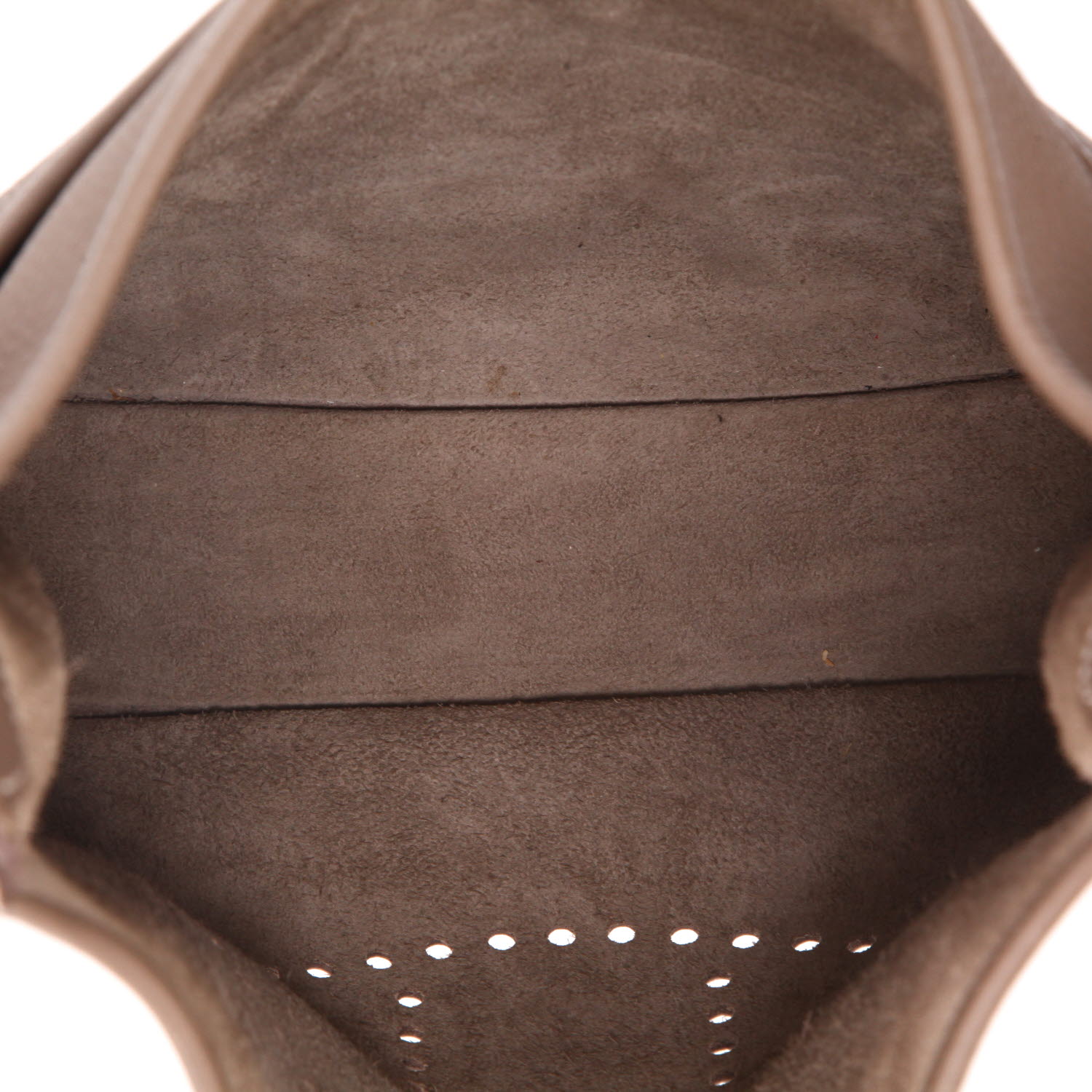 Hermès  Evelyne shoulder bag  in etoupe togo leather - Detail D3