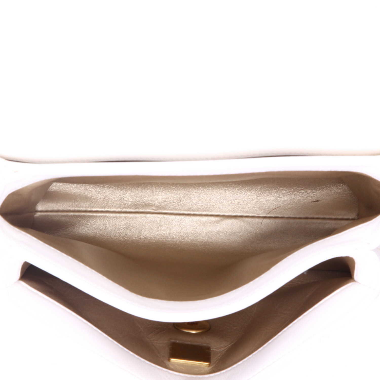 Borsa Chanel   in pelle trapuntata bianca - Detail D3