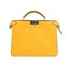 Fendi  Vertigo shoulder bag  in yellow monogram leather - 360 thumbnail