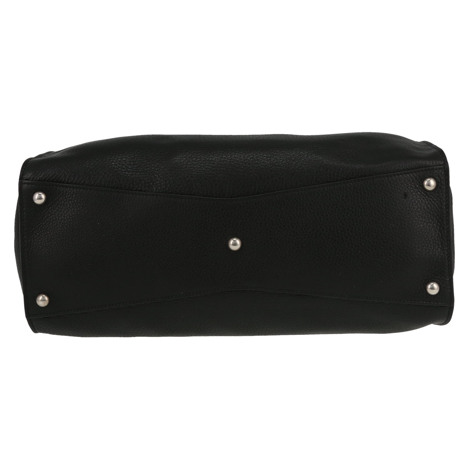 Sac bandoulière Balenciaga   en cuir grainé noir - Detail D1