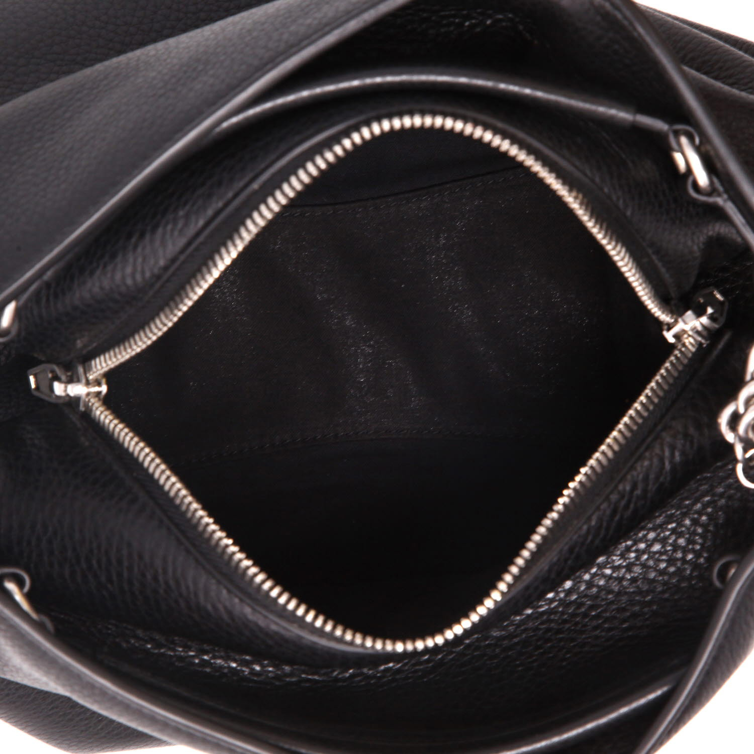 Borsa a tracolla Balenciaga   in pelle martellata nera - Detail D3