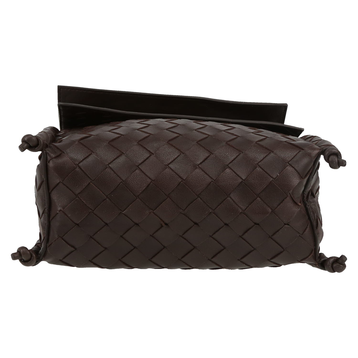 Sac bandoulière Bottega Veneta   en cuir intrecciato marron - Detail D1