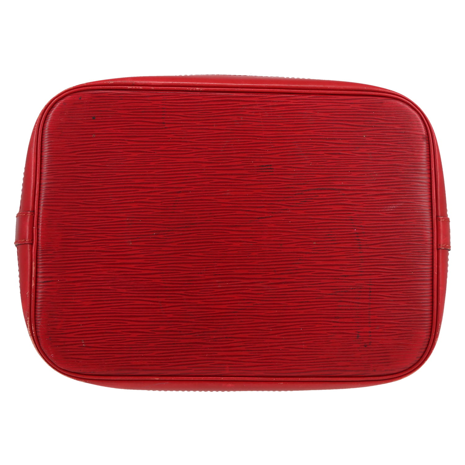 Louis Vuitton  Noé shoulder bag  in red epi leather - Detail D1