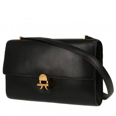 Borsa Hermès  Vintage in pelle box nera