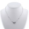 Collar Dinh Van Menottes R10 de oro blanco y diamantes - 360 thumbnail