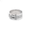 Fred Chance Infinie medium model sleeve ring in white gold and diamonds - 00pp thumbnail