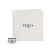 Anello a fascia Fred Chance Infinie modello medio in oro bianco e diamanti - Detail D2 thumbnail