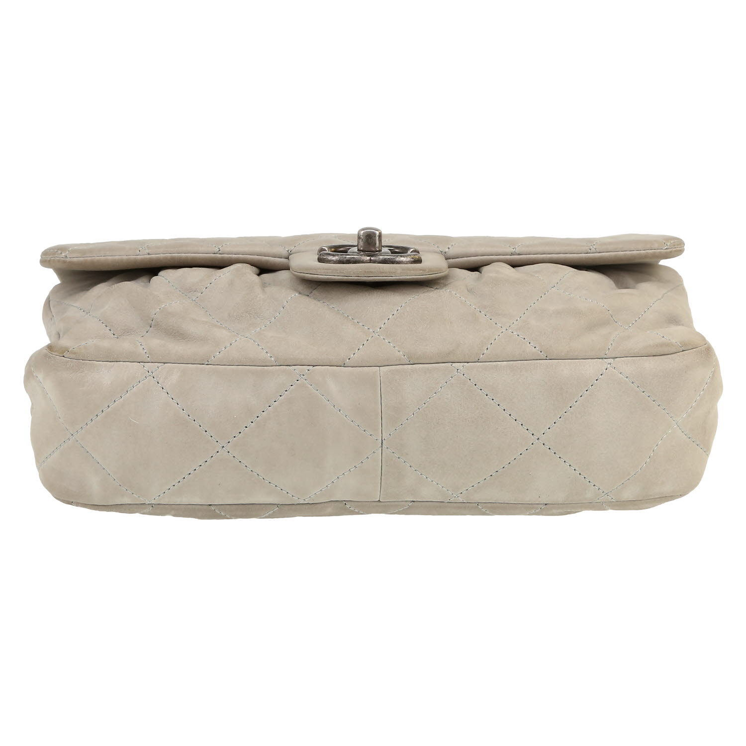 Chanel  Timeless handbag  in grey quilted leather - Detail D1