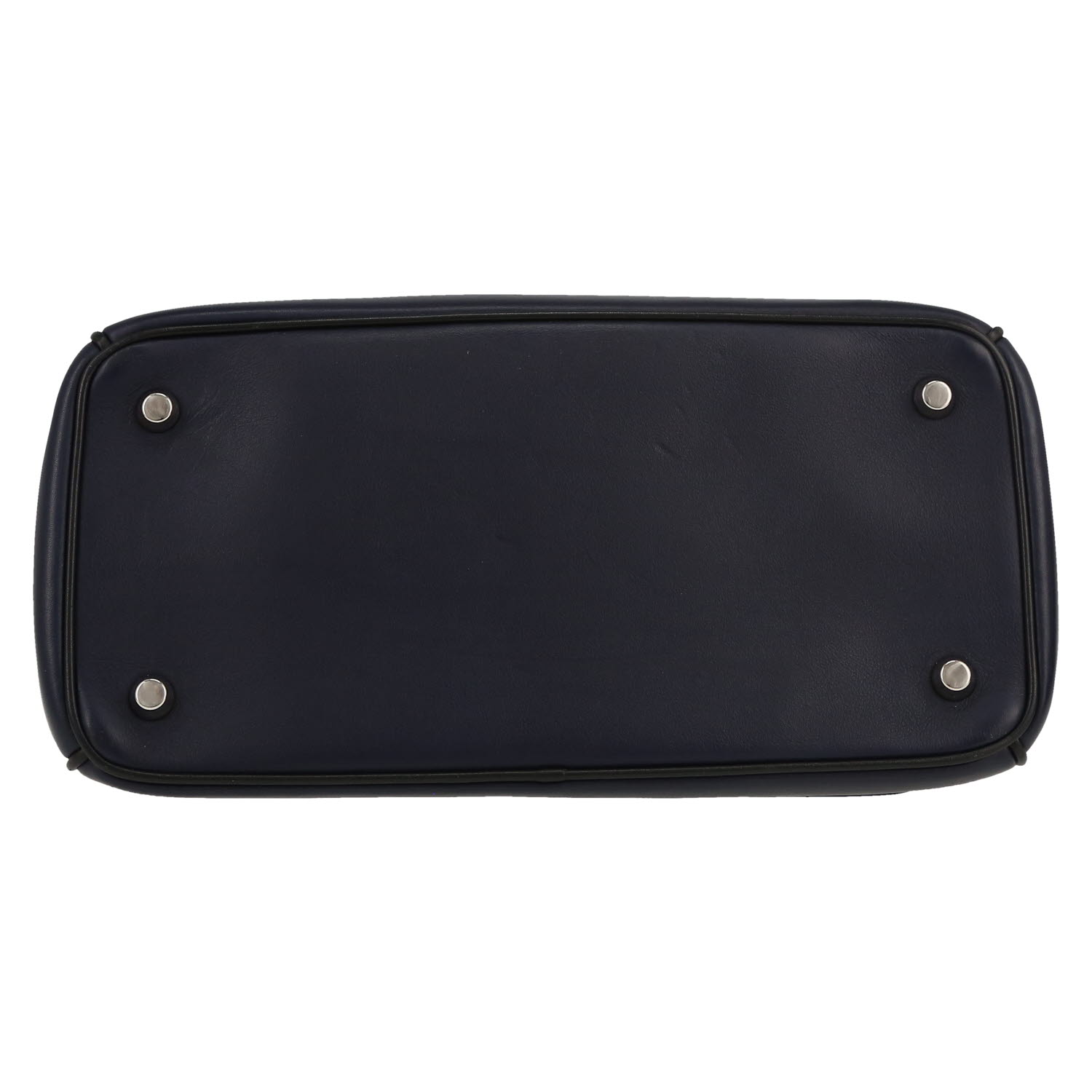 Dior  Be Dior shoulder bag  in navy blue leather  and silver leather - Detail D1