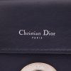 Dior  Be Dior shoulder bag  in navy blue leather  and silver leather - Detail D2 thumbnail