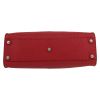 Fendi  Peekaboo Selleria medium model  shoulder bag  in red grained leather - Detail D1 thumbnail
