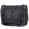 Saint Laurent  Niki medium model  shoulder bag  in navy blue leather - 00pp thumbnail