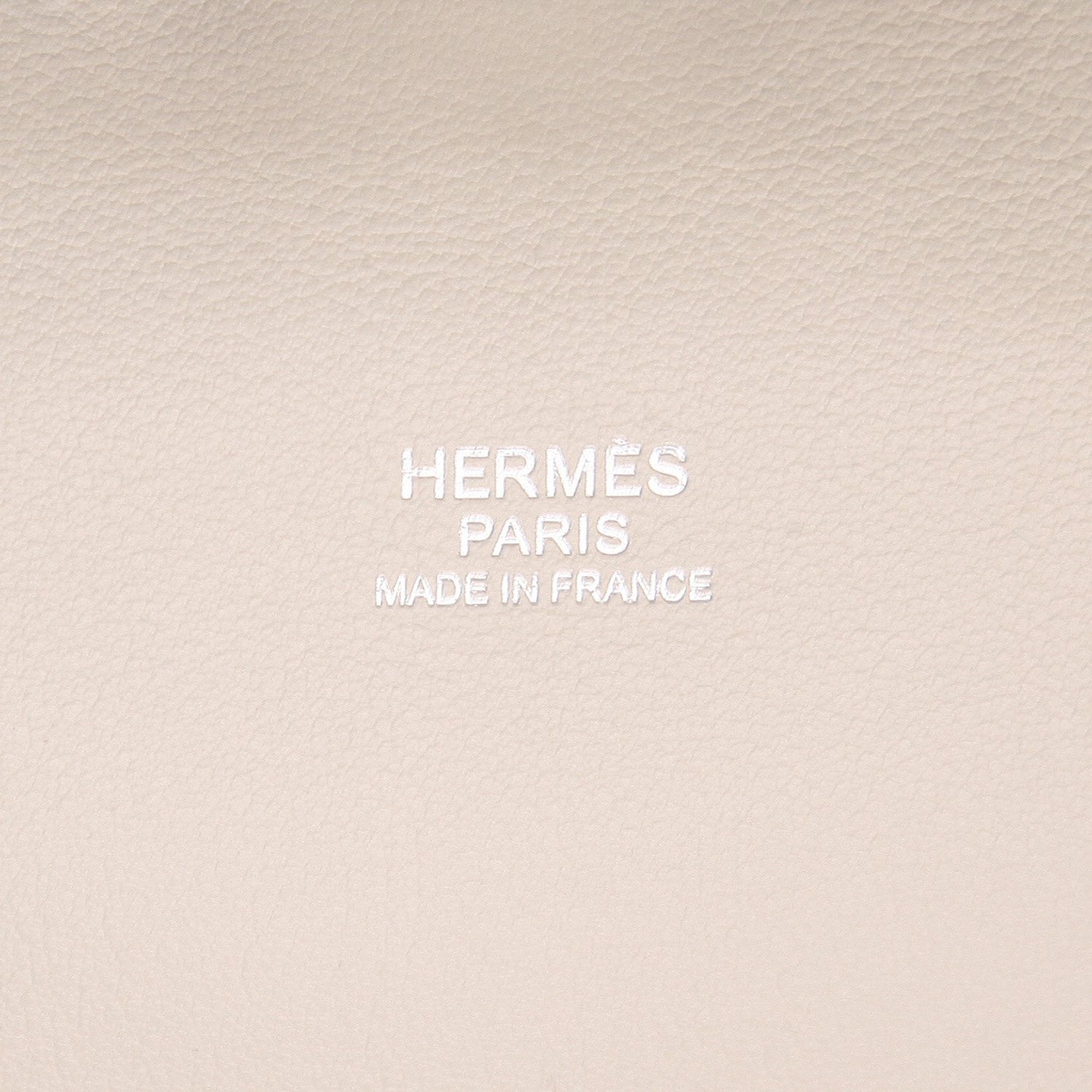 Sac à main Hermès  Tool Box en cuir Swift Craie - Detail D2