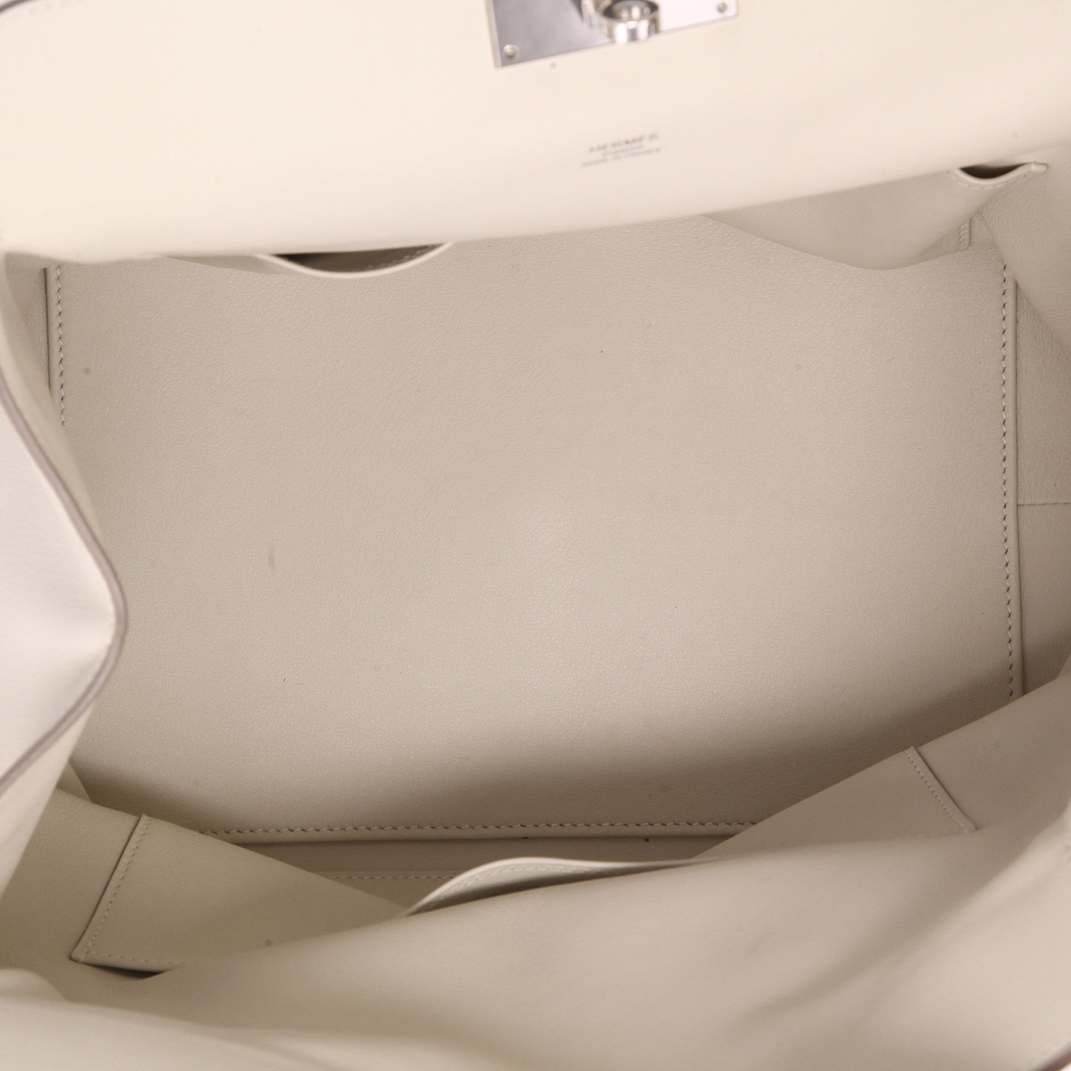 Borsa Hermès  Tool Box in pelle Swift Craie - Detail D3