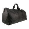 Sac de voyage Louis Vuitton  Keepall 55 en toile monogram gris Graphite et cuir noir - Detail D3 thumbnail