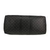 Sac de voyage Louis Vuitton  Keepall 55 en toile monogram gris Graphite et cuir noir - Detail D4 thumbnail