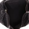 Sac de voyage Louis Vuitton  Keepall 55 en toile monogram gris Graphite et cuir noir - Detail D7 thumbnail