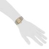 Cartier Santos Galbée  in gold and stainless steel Ref: Cartier - 1566  Circa 2000 - Detail D1 thumbnail