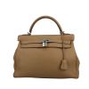Hermès  Kelly 32 cm handbag  in beige leather taurillon clémence - 360 thumbnail