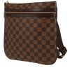 Louis Vuitton  Bosphore Messenger shoulder bag  in ebene damier canvas  and brown leather - 00pp thumbnail