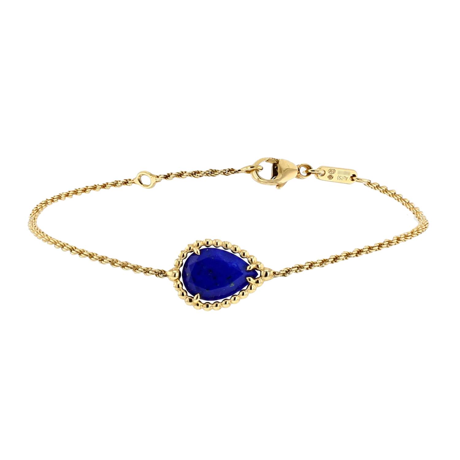 Bracciale Boucheron Serpent Bohème taglia S in oro giallo, lapislazzuli e diamanti