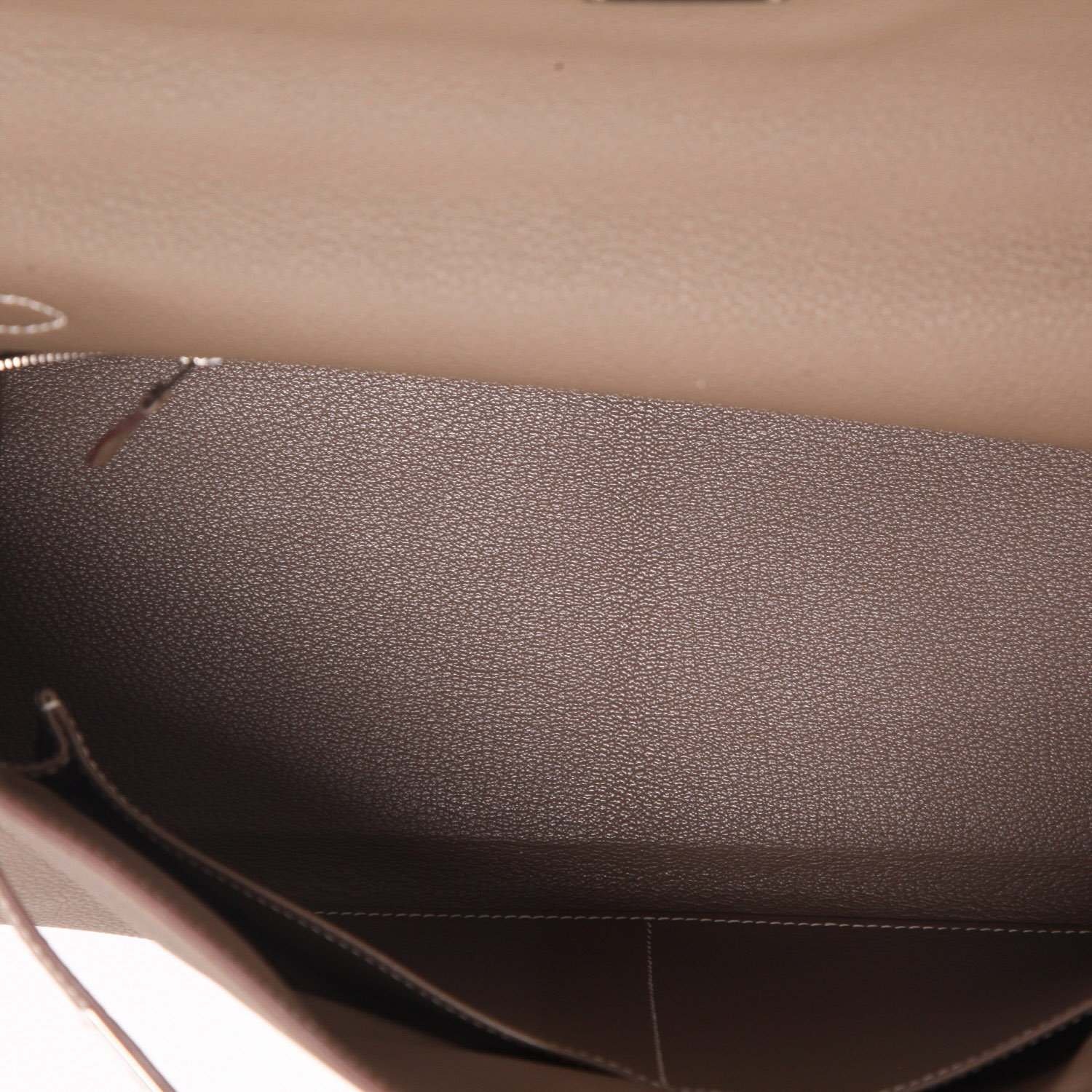 Borsa Hermès  Kelly 35 cm in pelle togo etoupe - Detail D3