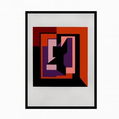 Victor Vasarely (1906-1997), Eika - 1983, Sérigraphie sur papier