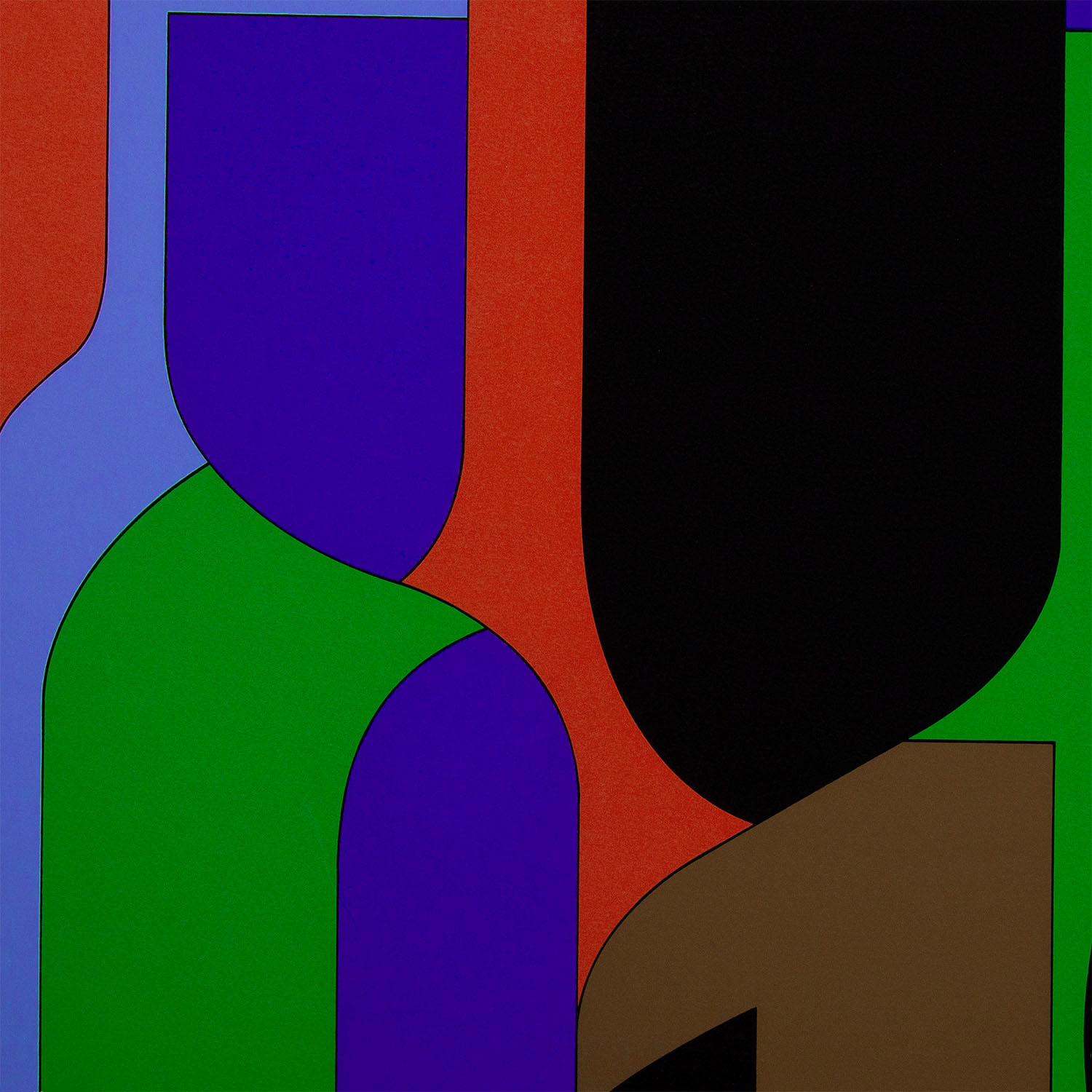Victor Vasarely (1906-1997), Amir - 1985, Silkscreen sur papier - Detail D1