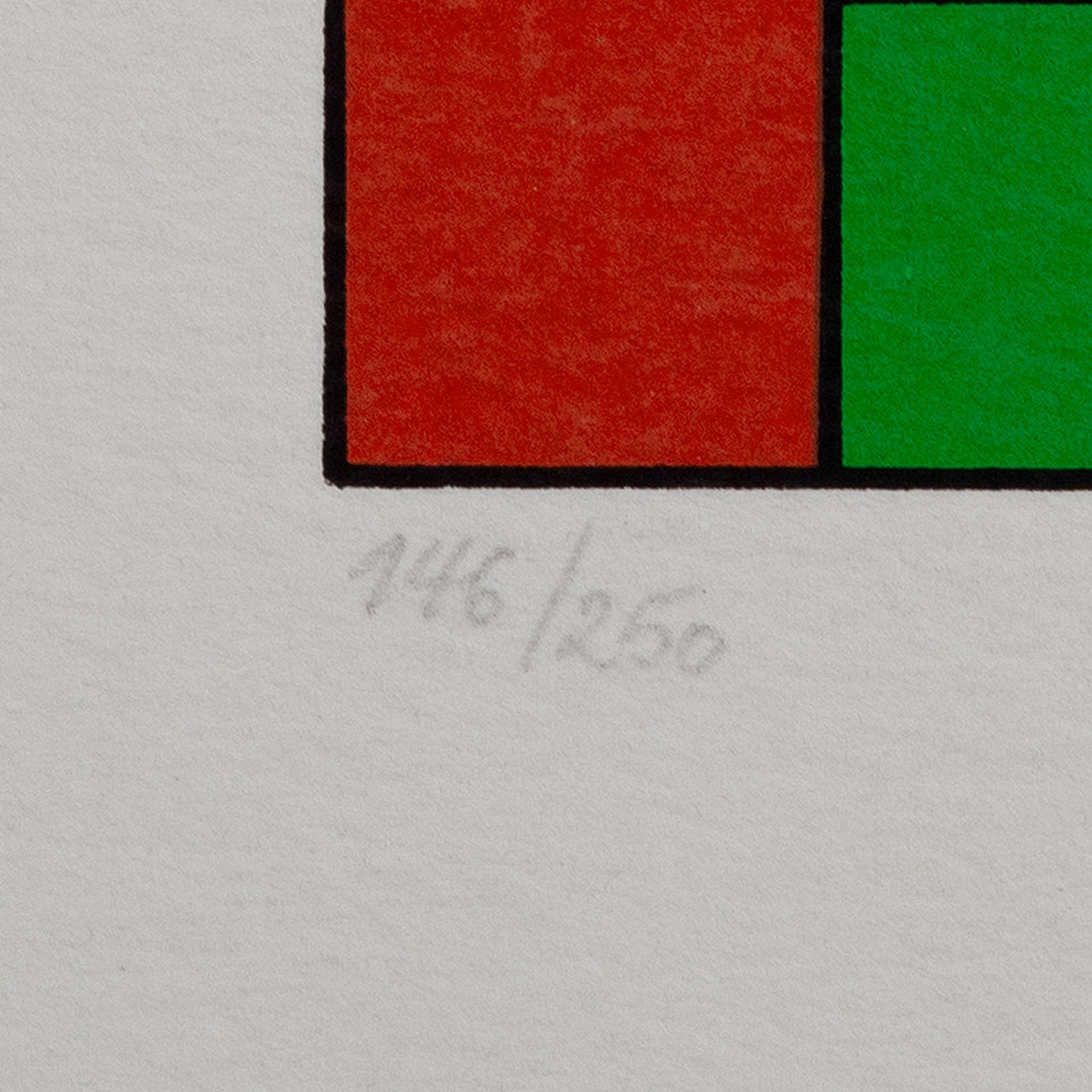 Victor Vasarely (1906-1997), Amir - 1985, Silkscreen sur papier - Detail D3