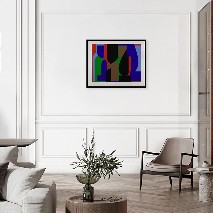 Victor Vasarely (1906-1997), Amir - 1985, Sérigraphie sur papier - Detail D5