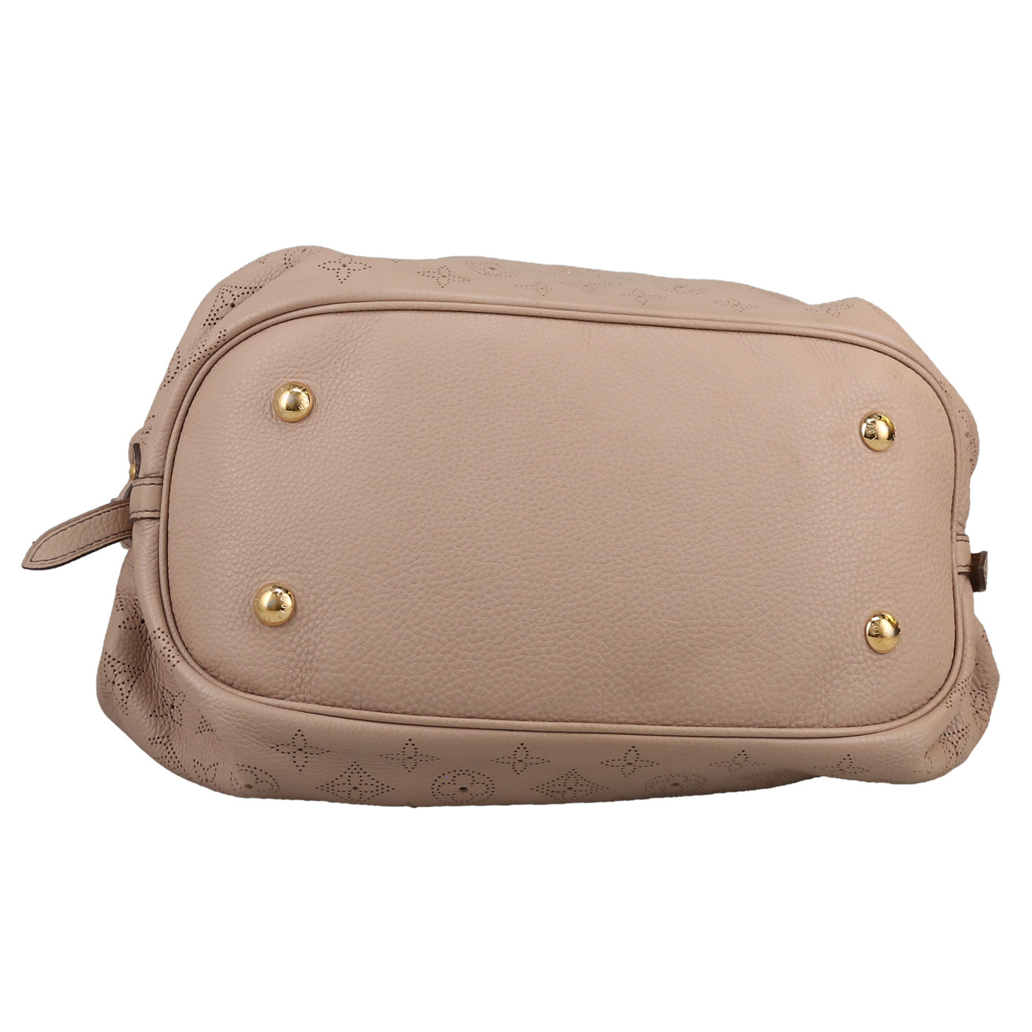 Louis Vuitton  L handbag  in beige mahina leather - Detail D1