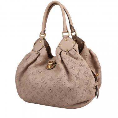 Borsa Louis Vuitton  L in pelle Mahina beige