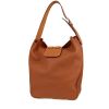 Hermès  Virevolte shoulder bag  in gold Swift leather  and natural leather - 00pp thumbnail