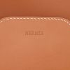 Hermès  Virevolte shoulder bag  in gold Swift leather  and natural leather - Detail D2 thumbnail