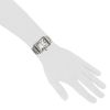 Cartier Tank Solo  in stainless steel Ref: Cartier - 2715  Circa 2000 - Detail D1 thumbnail