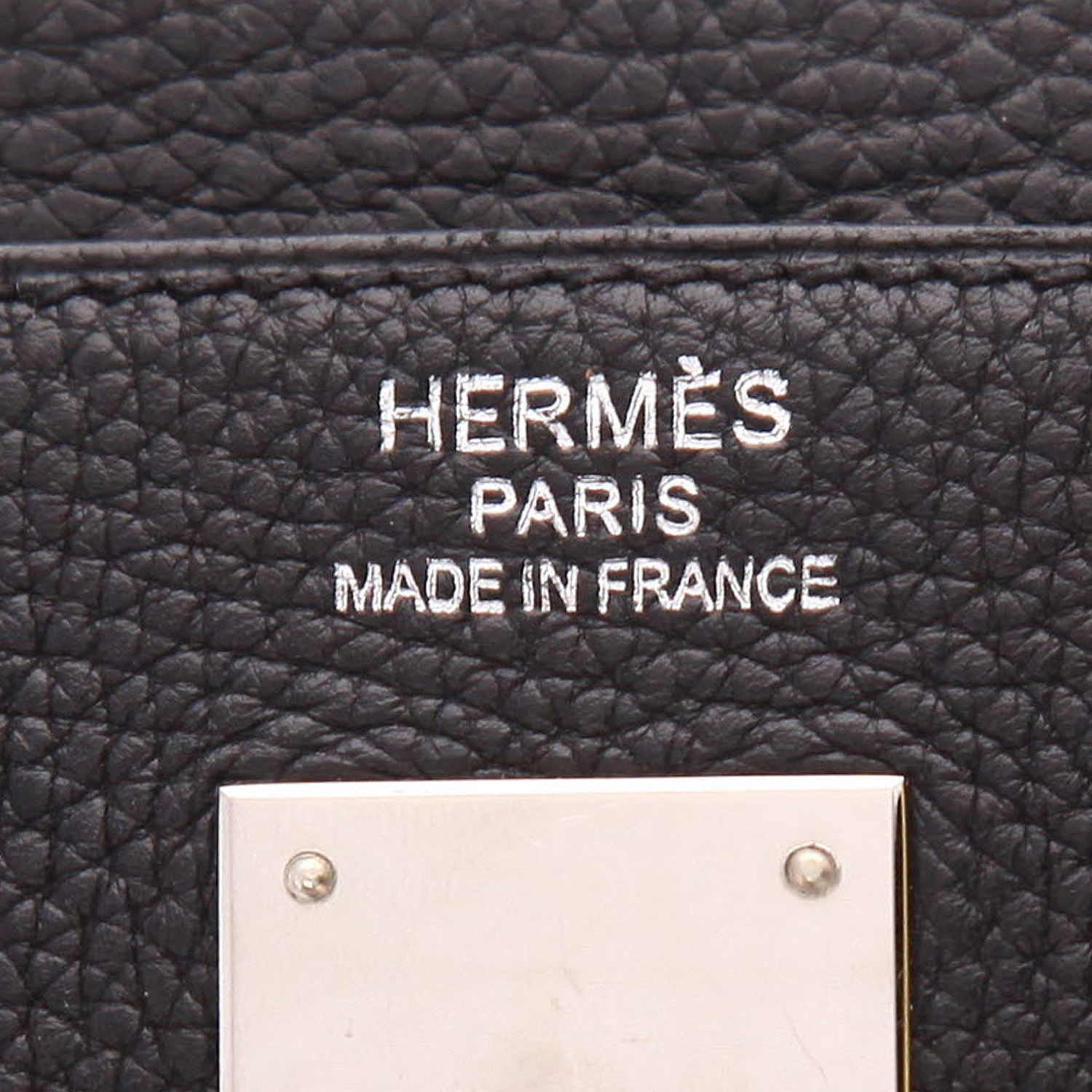Hermès  Kelly 40 cm handbag  in black togo leather - Detail D2