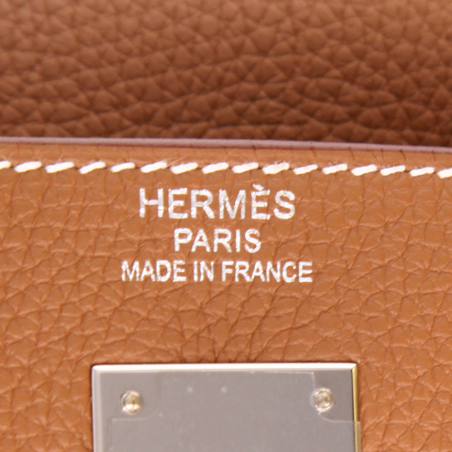 Borsa Hermès  Kelly 35 cm in pelle togo gold - Detail D2