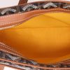 Goyard  Cap vert shoulder bag  in black Goyard canvas  and brown leather - Detail D3 thumbnail