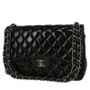 Borsa Chanel  Timeless Jumbo in pelle verniciata e foderata nera - 00pp thumbnail