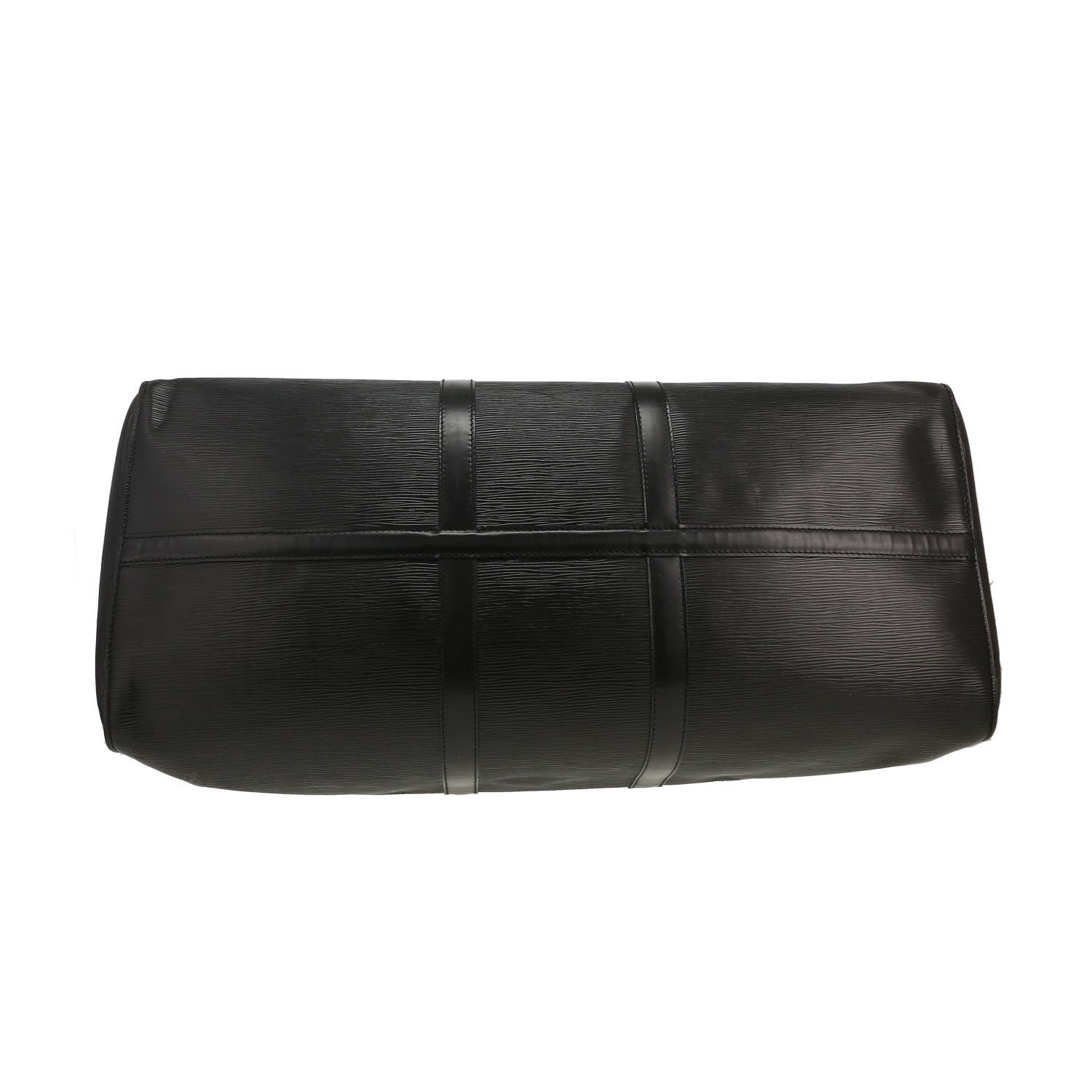 Bolsa de viaje Louis Vuitton  Keepall 55 en cuero Epi negro - Detail D1
