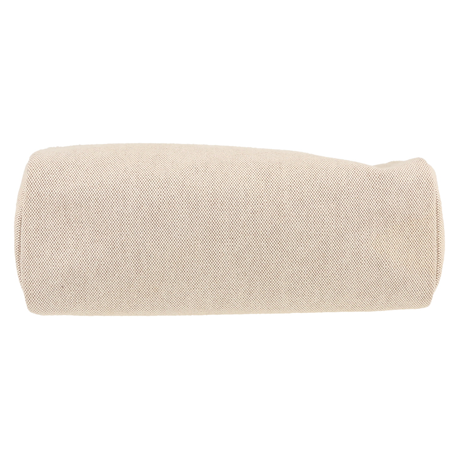 Bolso bandolera Hermès  Herbag en lona beige y vaca Hunter negra - Detail D1