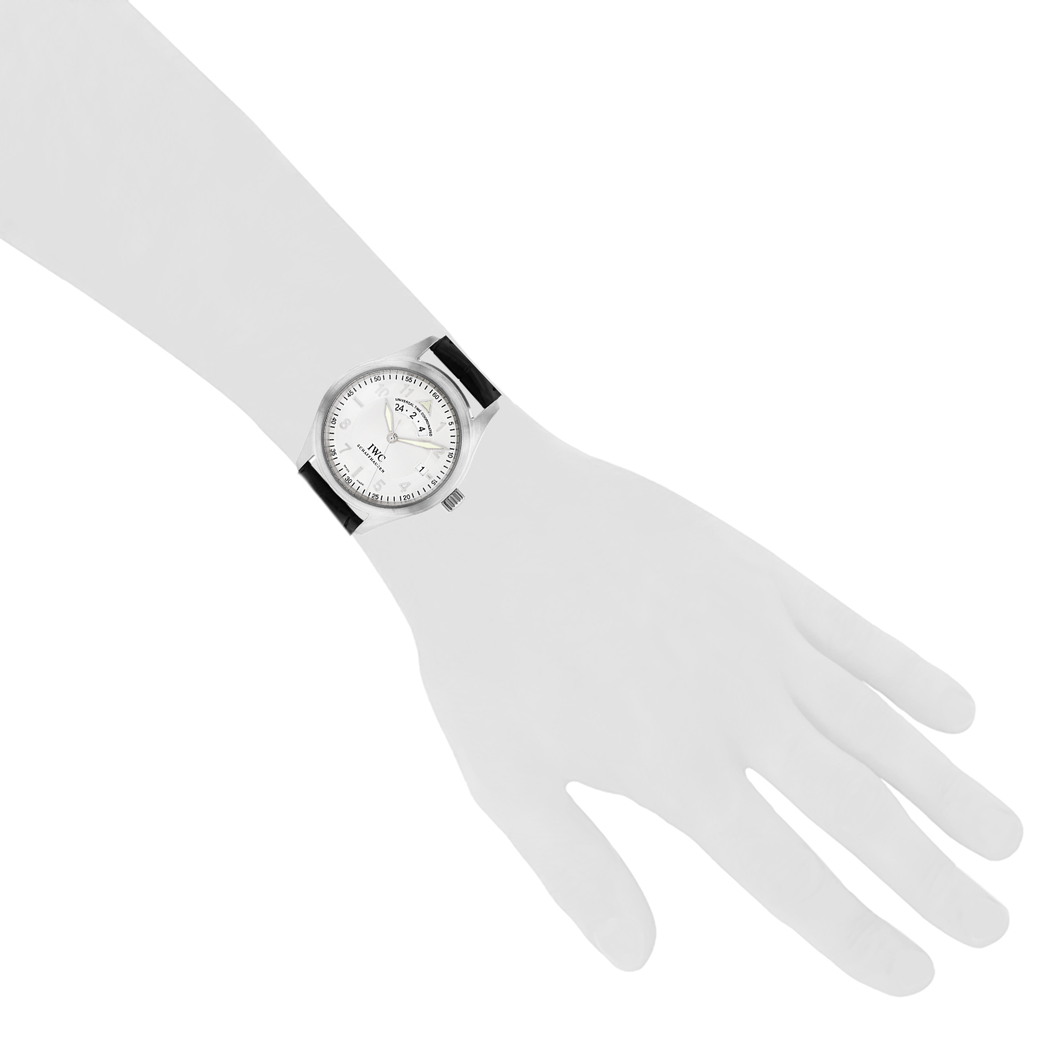 Montre IWC Pilot's Watches UTC en acier Ref: IWC - 3251  Vers 2012 - Detail D1