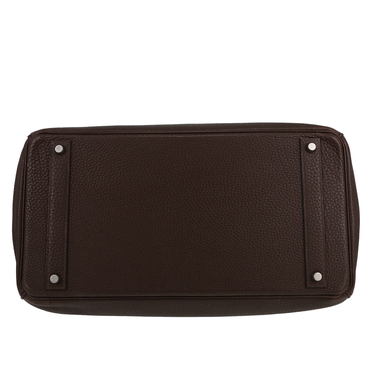 Hermès  Birkin 40 cm handbag  in brown togo leather - Detail D1