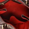 Shopping bag Louis Vuitton  Hampstead in tela a scacchi ebana e pelle marrone - Detail D3 thumbnail