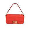 Fendi  Baguette handbag  in red leather - 360 thumbnail