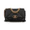 Chanel  19 shoulder bag  in black quilted leather - 360 thumbnail