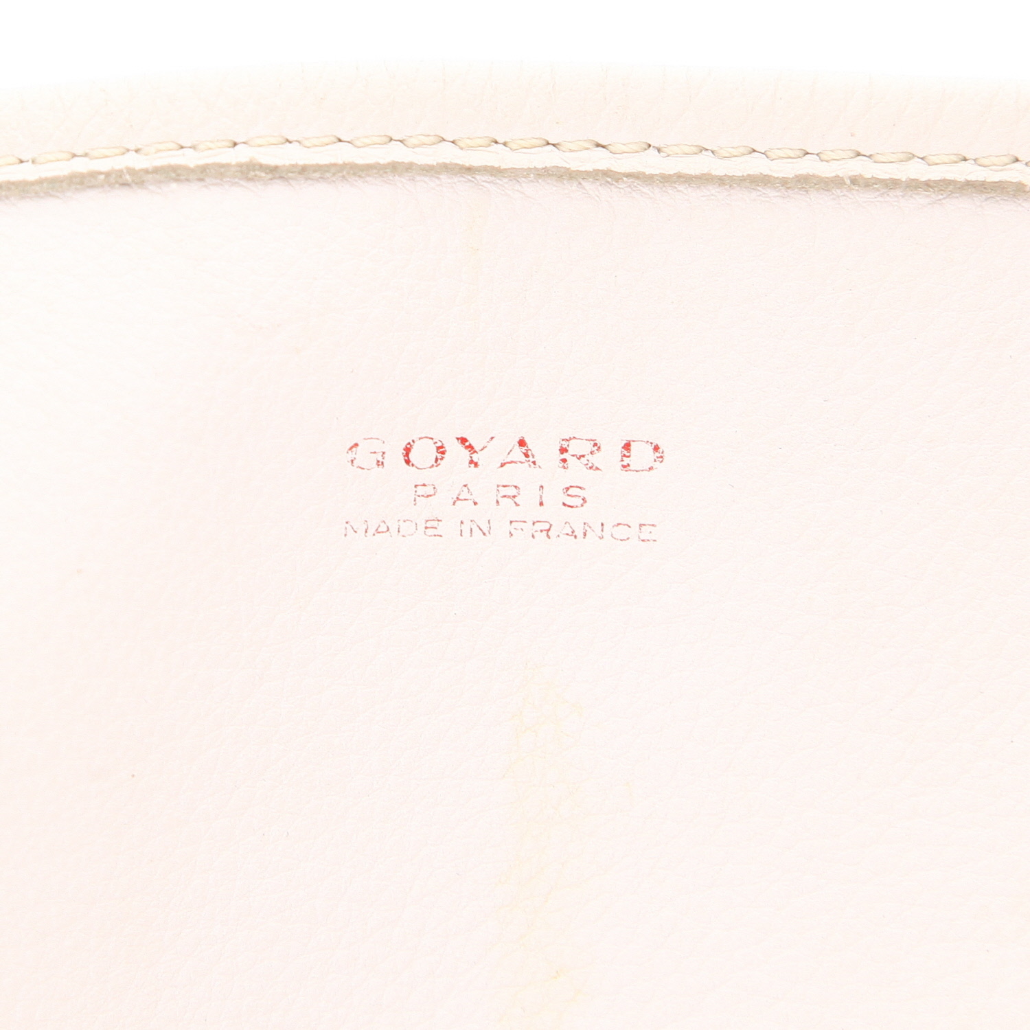 Shopping bag Goyard  Anjou in tela Goyardine bianca e pelle bianca - Detail D2