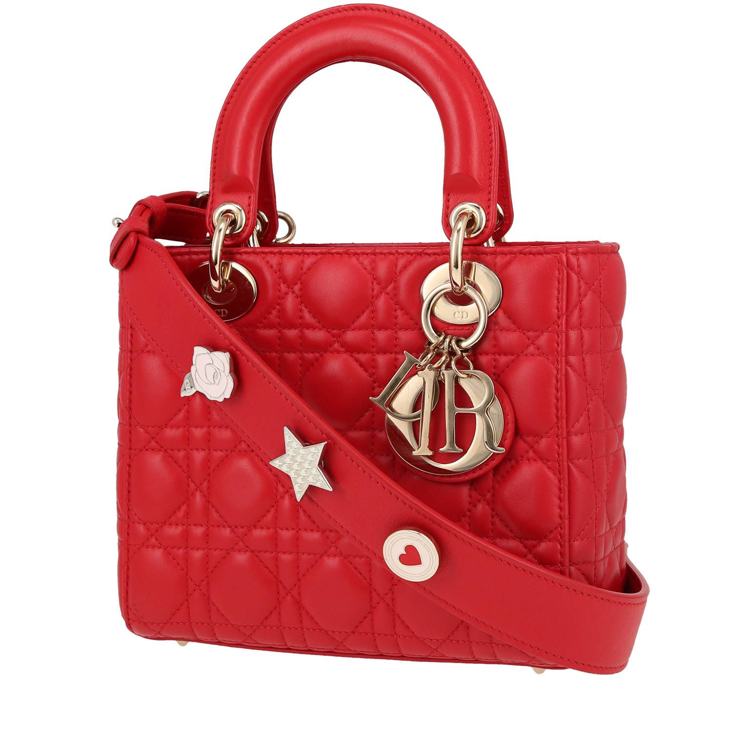My Abcdior Small Model Handbag In Leather Cannage