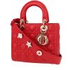 Dior  My ABCDIOR small model  handbag  in red leather cannage - 00pp thumbnail