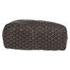 Sac cabas Goyard  Saint-Louis en toile Goyardine noire et cuir marron - Detail D1 thumbnail